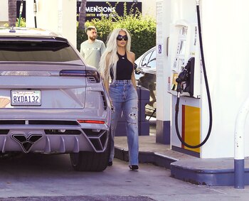 Kim Kardashian fue fotografiada en