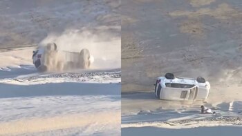 Aficionados experimentaron la volcadura de