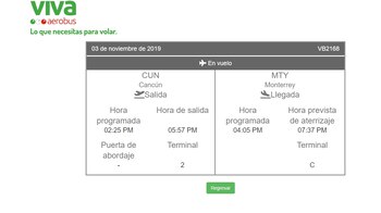 El vuelo salió finalmente con
