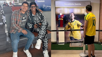 Joven peruano conoció a Ronaldinho en aeropuerto de Chile y exfutbolista lo invitó al Carnaval de Río tras hablar de ciencia y comida