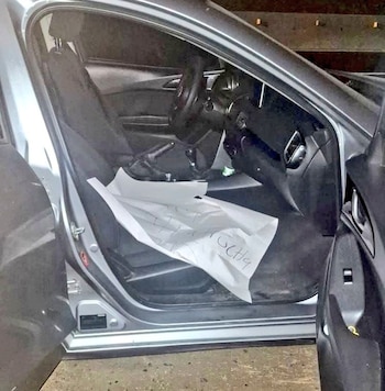 Un cartel escrito a mano