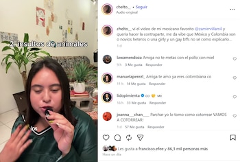 La expresión que más le gustó a la mexicana fue "parchar" - crédito @chelto__/IG