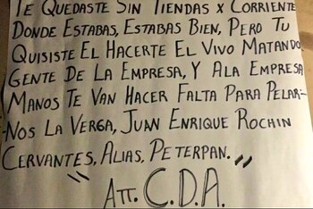 En la advertencia del sábado,