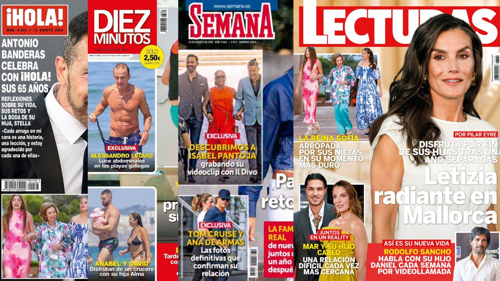 Las revistas del corazón del 6 de agosto de 2025