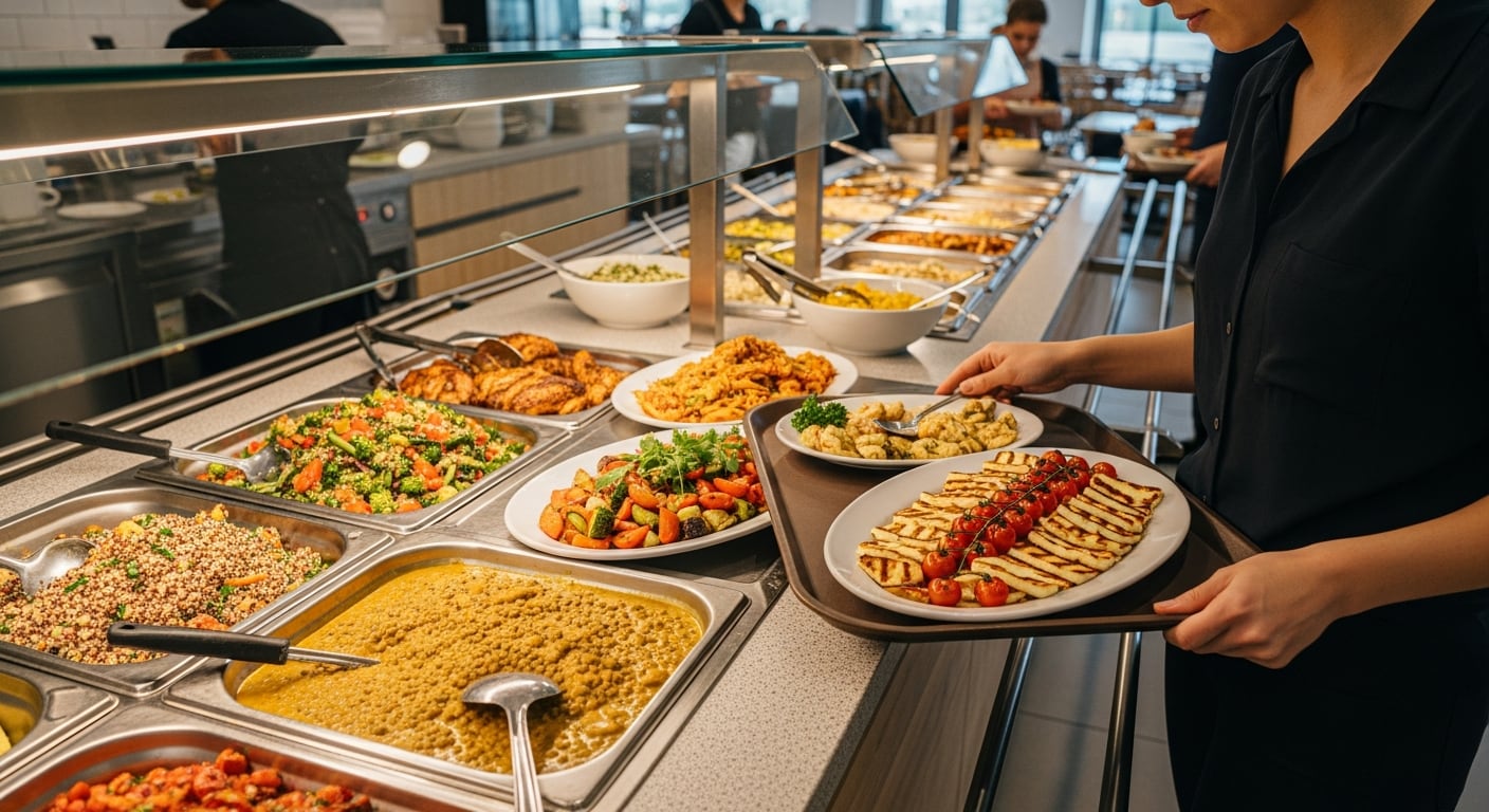 Un cambio visual en los menús empresariales aumentó en 41% la elección de platos vegetarianos entre los comensales (Imagen Ilustrativa Infobae)