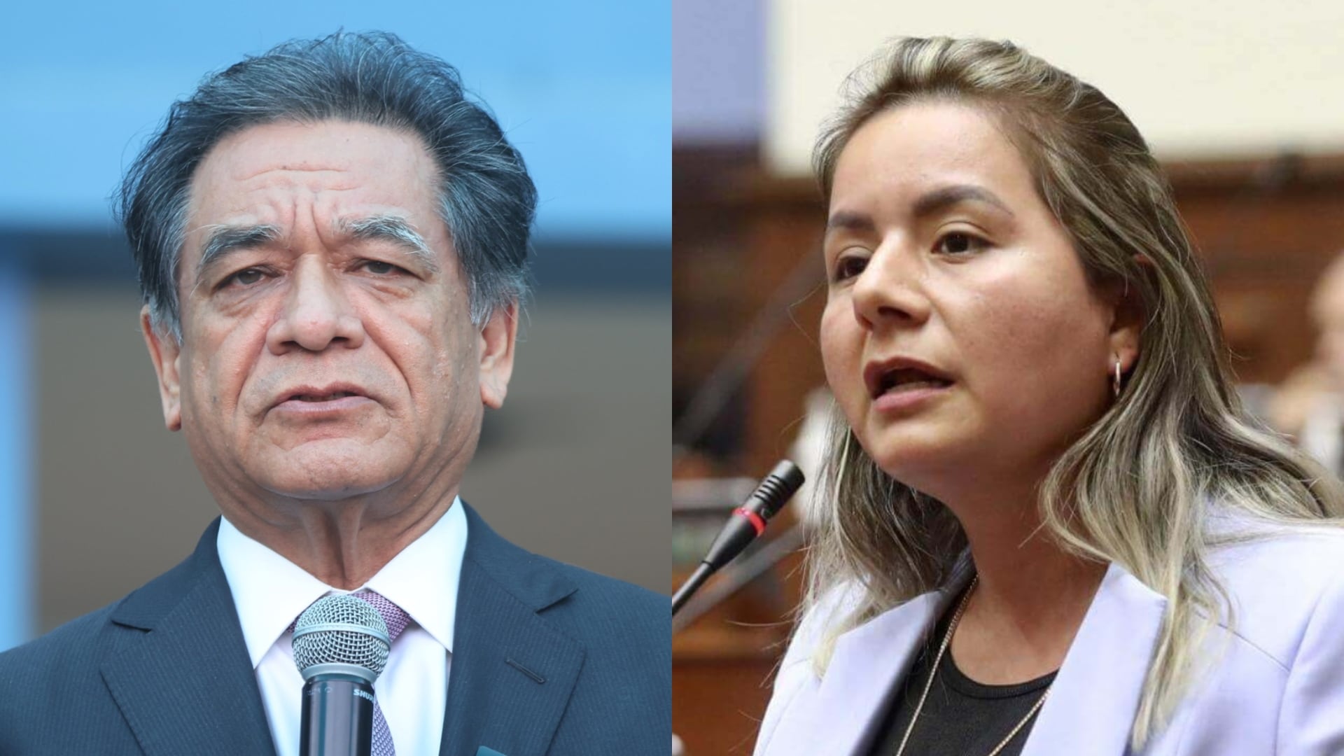El ministro José Antonio Chang y la excongresista Tania Ramírez