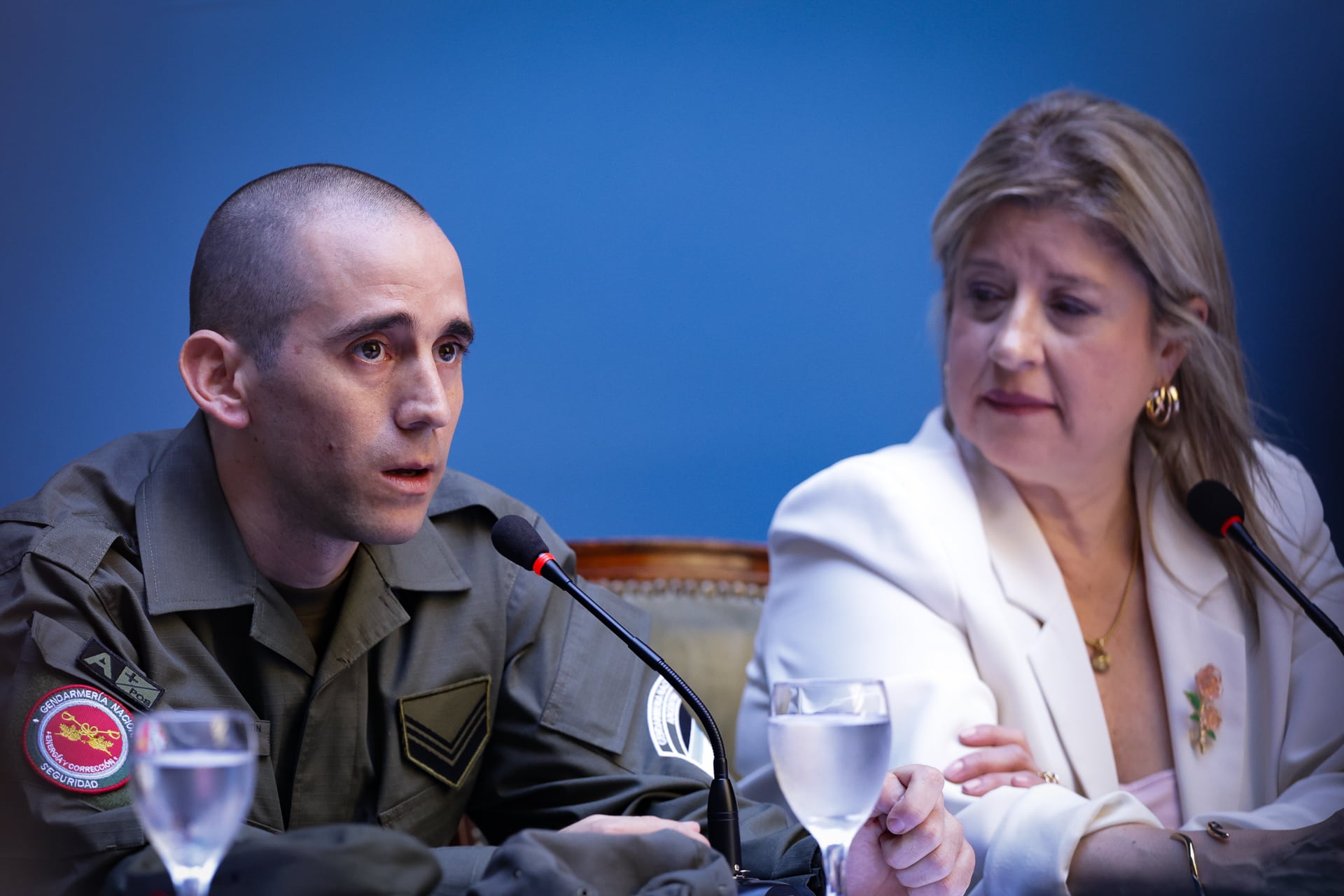 Nahuel Gallo estuvo junto la ministra de Seguridad, Alejandra Monteoliva (RS Fotos)