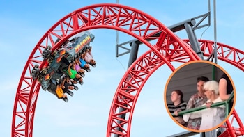 Abuelita cautivó en redes sociales