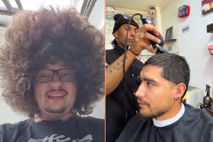 El creador de contenido colombiano se inspiró en el influenciador británico - crédito @theunitedstrand/Instagram/@Nicofut/TikTok