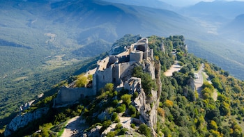 Castillo de Peyrepertuse, en Francia,