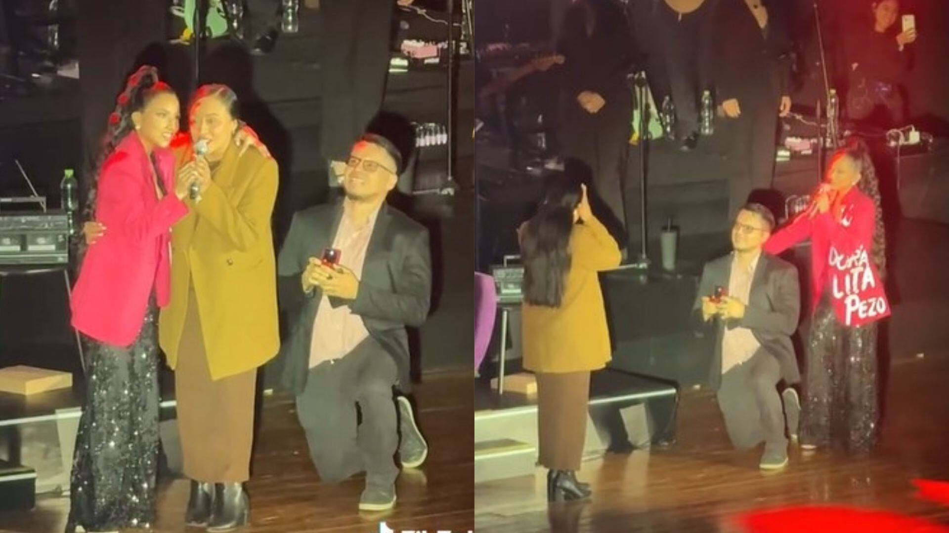 Lita Pezo fue cómplice de joven que le pidió matrimonio a su fan durante su concierto