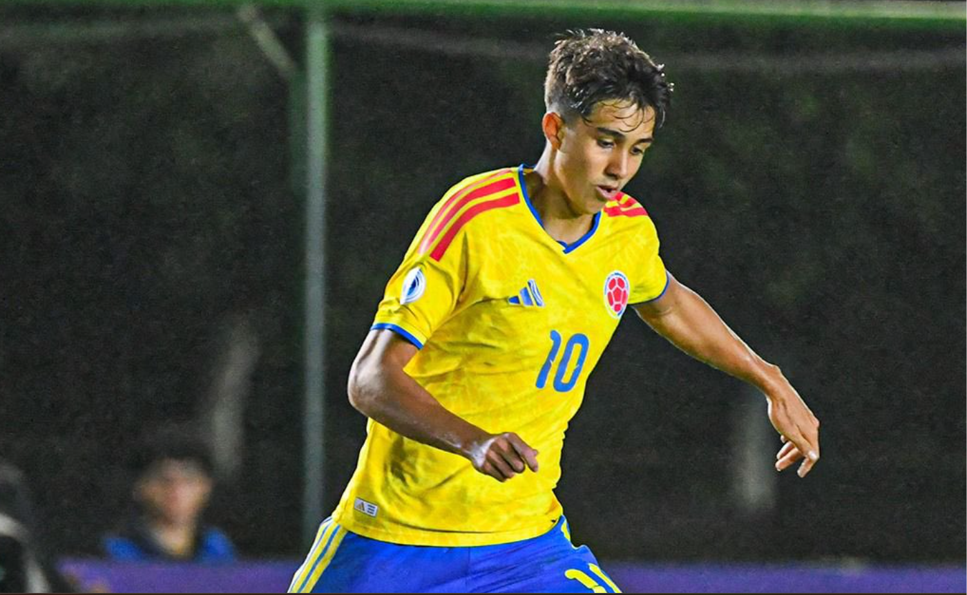 Samuel Martínez, jugador de la selección Colombia sub-17, tendría grandes opciones de seguir su carrera en Inglaterra - crédito FCF