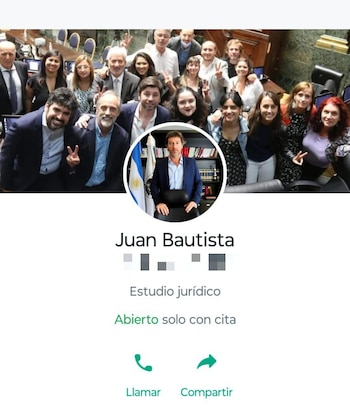 El perfil falso con la