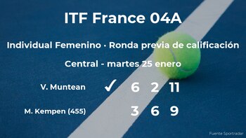 Victoria Muntean pasa a la