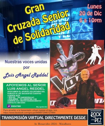 Exparticipante de La Voz Senior