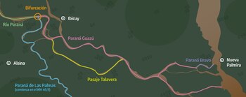 El detalle de la vía