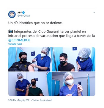 En Paraguay se vacunarán también