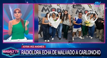 Carloncho reconoce episodio relatado por Gianina Portugal y explica qué ocurrió en radio Moda. Captura: Magaly TV La Firme.