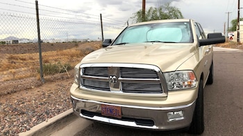 El vehículo del ex sacerdote