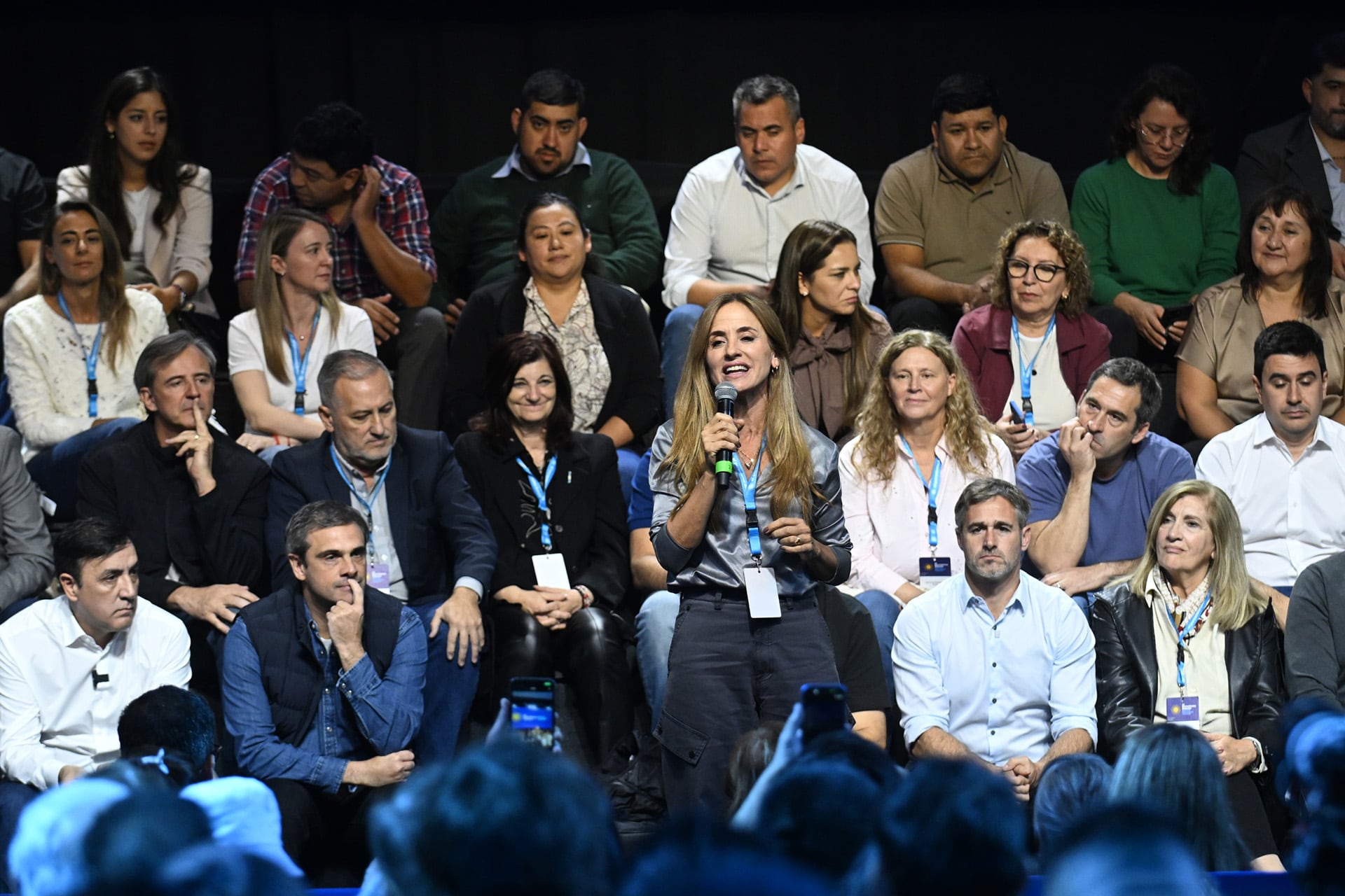 Victoria Tolosa Paz fue una de las oradoras en la extensa jornada peronista