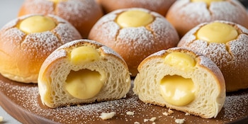 La receta de pan de leche con crema pastelera destaca por su sencillez y tradición en la gastronomía (Imagen Ilustrativa Infobae)