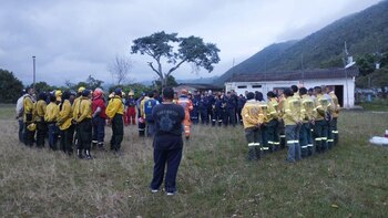 Incendio forestal en el Valle