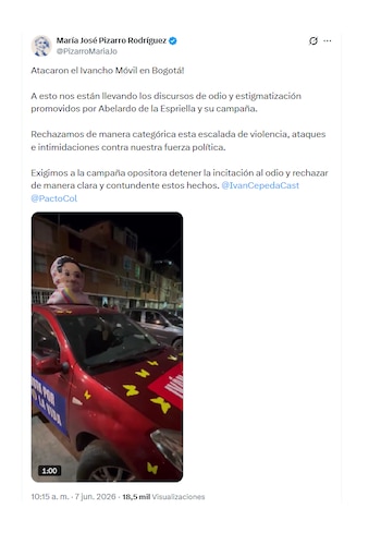 María José Pizarro sigue activa en redes con la campaña de Iván Cepeda