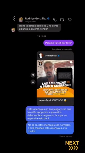 Paolo Guerrero reveló la conversación