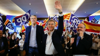 Feijóo centra sus esfuerzos de campaña por las protestas en Barcelona y prepara una gira arropado por Ayuso y Albiol: “No será un simple mitin político”