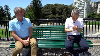 Emilio Monzó, con Diego Iglesias,