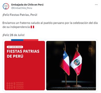 Embajada de Chile en Perú.