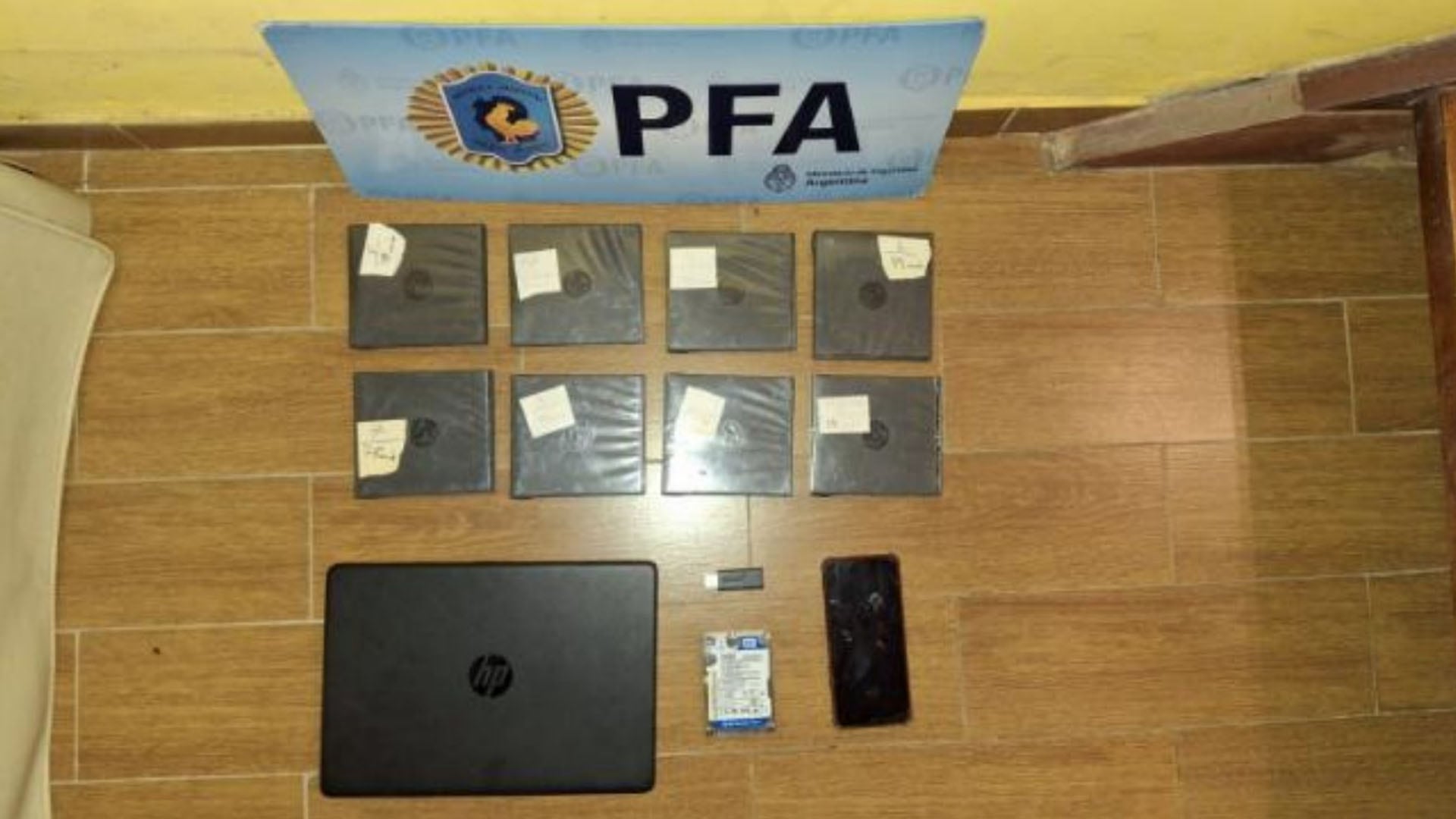 Los elementos que le incautaron al sospechoso