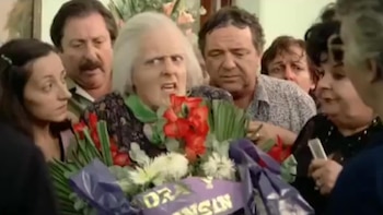 En la película el público