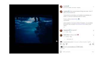 La emoción de Celeste Cid por su hijo director