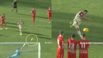 Iván Santillán y su disparo