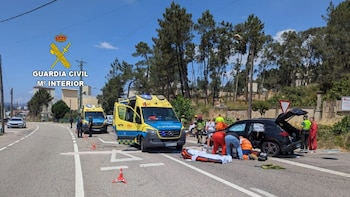 Un hombre y una mujer mueren en un accidente de tráfico en O Porriño (Pontevedra)