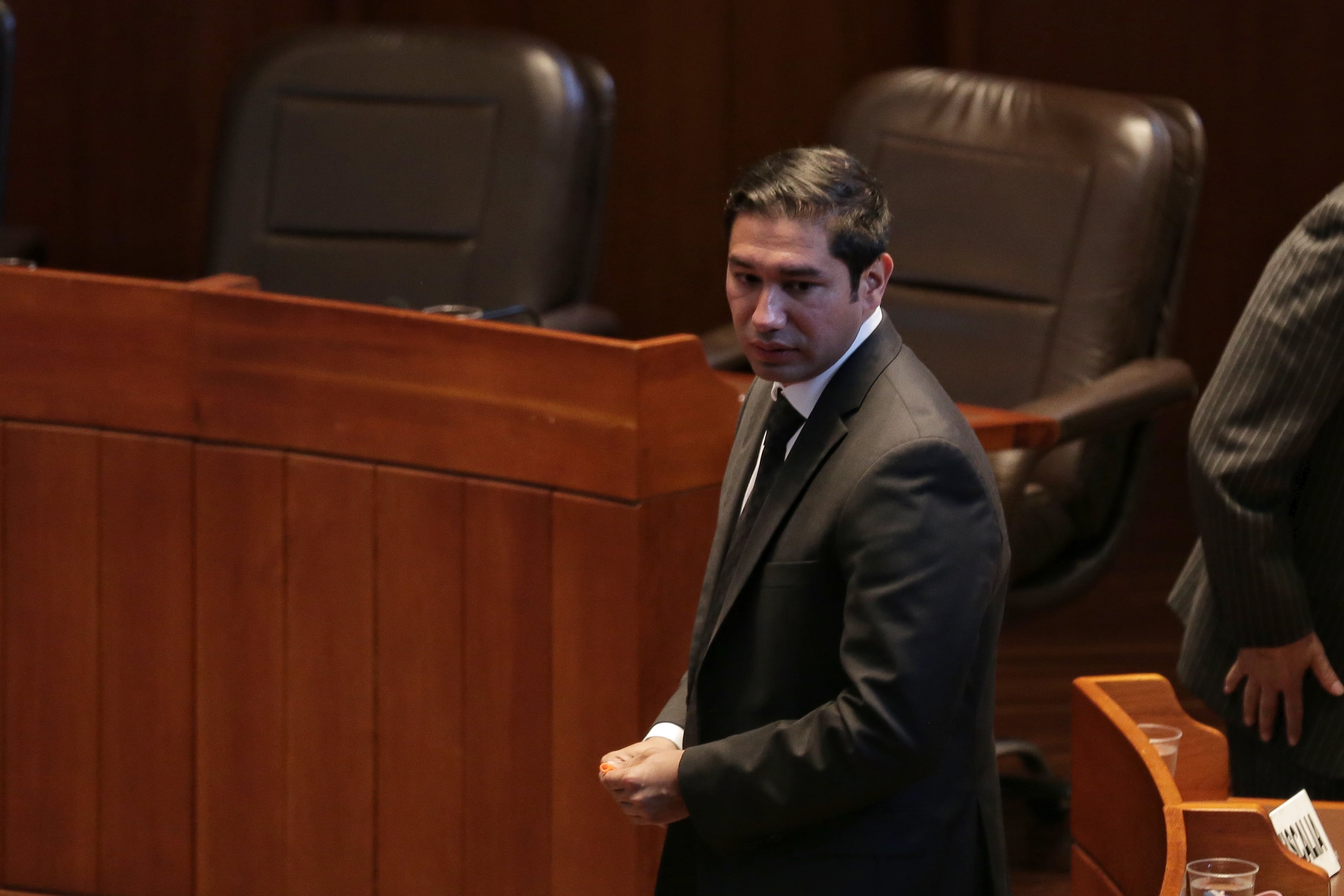 Según el testimonio de Moreno, mientras trabajaba en la oficina del expresidente de la Corte Suprema Francisco Javier Ricaurte recibió una solicitud relacionada con el proceso que la Fiscalía adelantaba contra Abadía - crédito Sofía Toscano/Colprensa