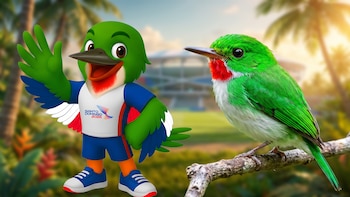 ¿Cómo es el barrancolí? El ave que da vida a Colí, la mascota de Santo Domingo 2026