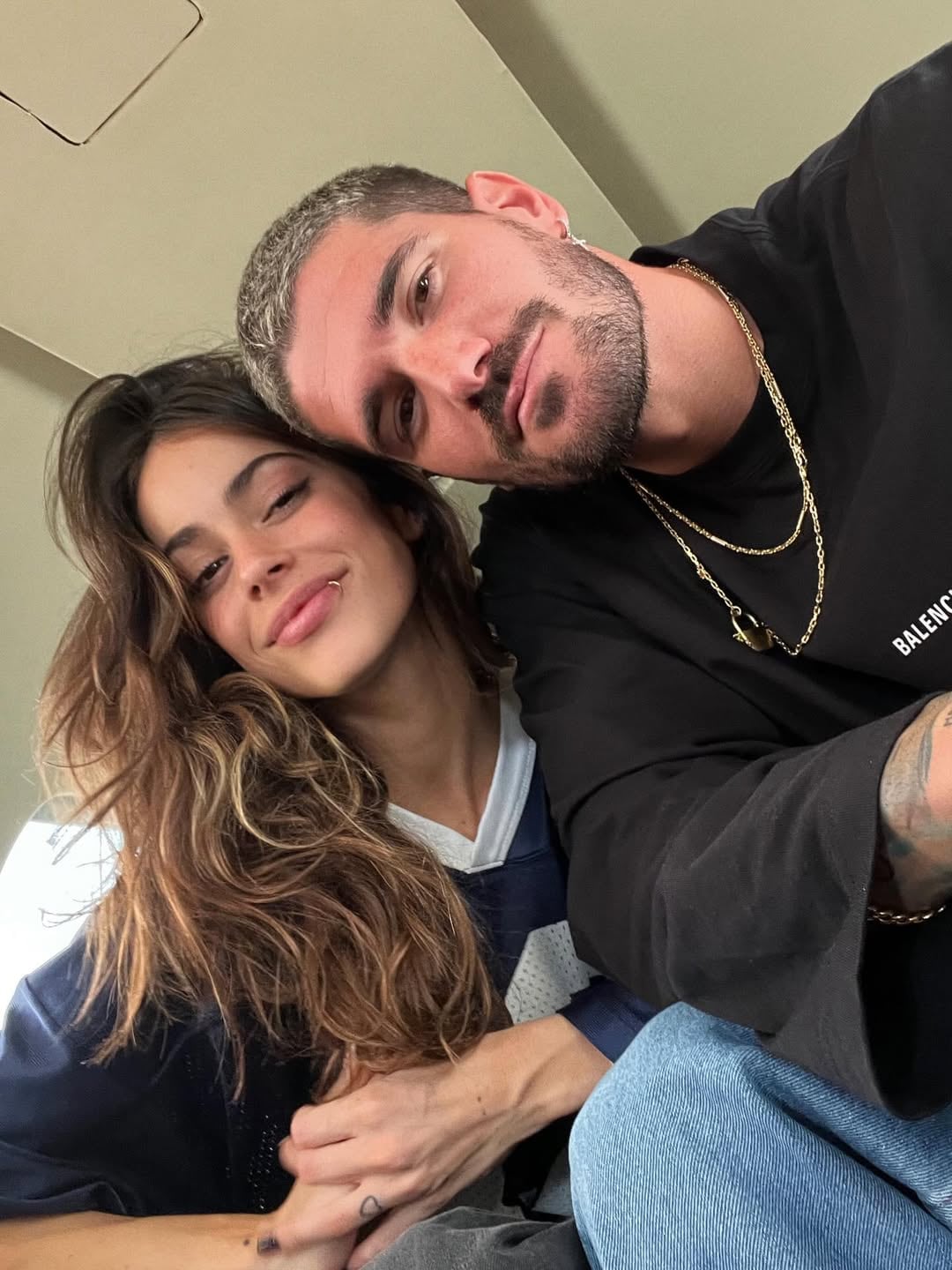 Una de las fotos que eligió Rodrigo De Paul junto a Tini Stoessel en esta fecha especial