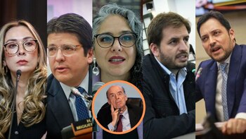 Katherine Miranda, representante; Miguel Uribe,