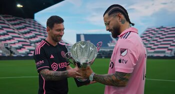 Maluma y Messi en el nuevo vídeo del cantante paisa.