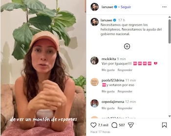 La actriz Ana María Medina compartió el video con sus seguidores desde su perfil de Instagram el lunes 21 de septiembre de 2026 - crédito @lanuwe/IG