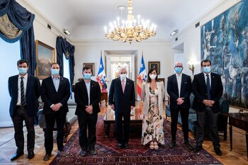 El presidente saliente de Chile,