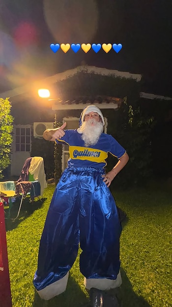 El look navideño de Leticia