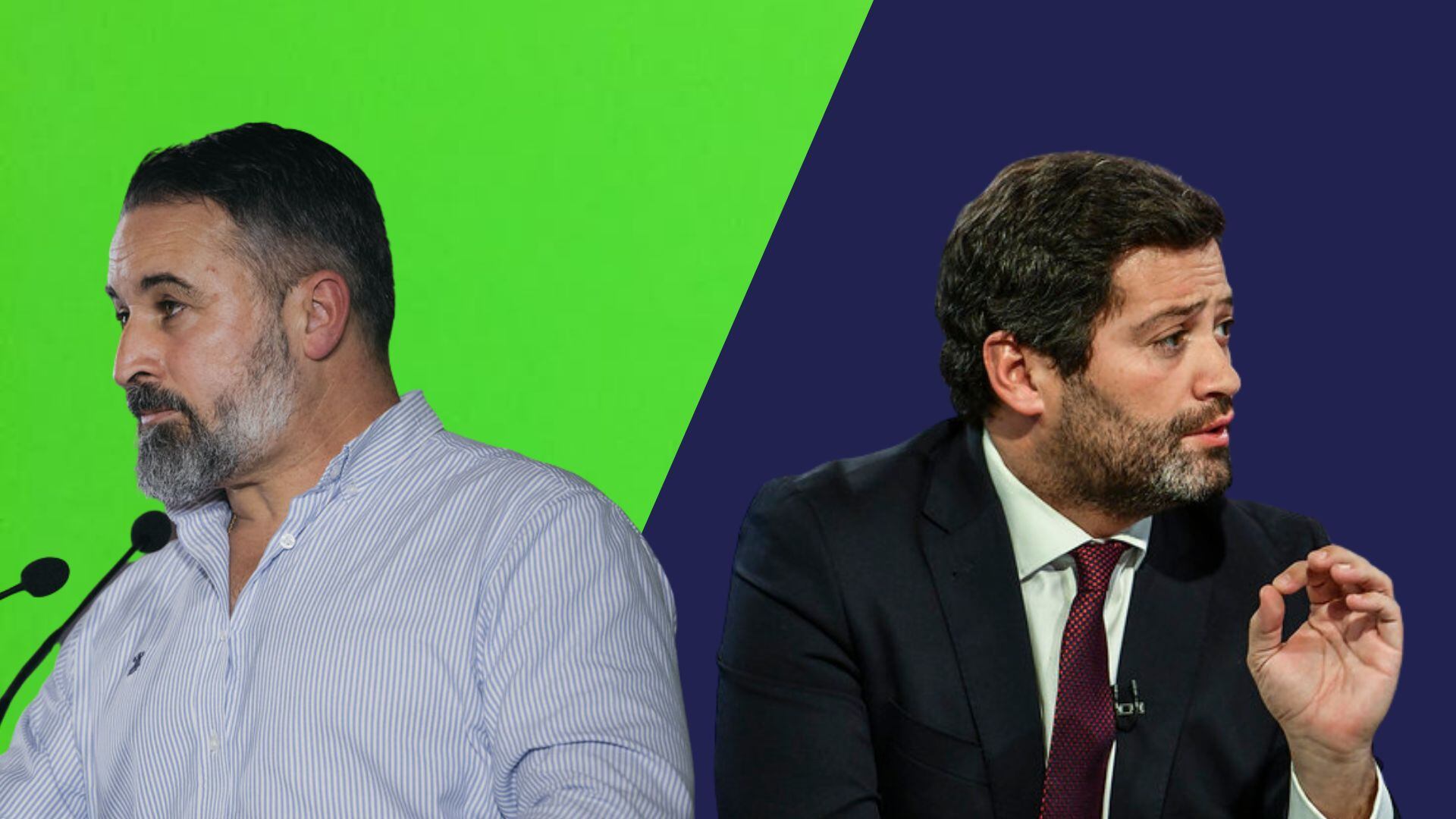 Un estudio señala a Vox y a Chega como la mayor fuente de desinformación en la Península Ibérica. (Montaje Infobae España)