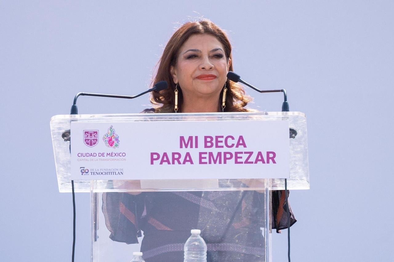 MI Beca para Empezar es un programa social exclusivo de la Ciudad de México. Foto: X/@AnitaLomeli.