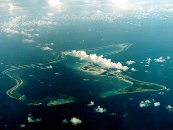 La isla más grande del archipiélago de Chagos. REUTERS/Stringer/File Photo