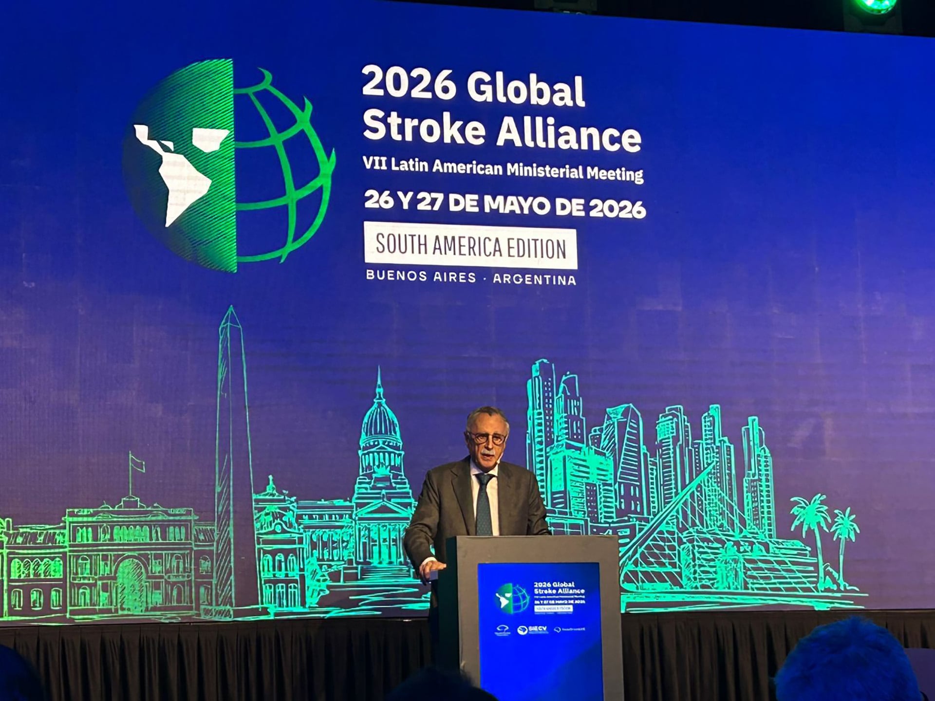 La VII Reunión Ministerial Latinoamericana de la Alianza Global contra el Accidente Cerebrovascular 2026 se desarrolla en el Hotel Sheraton de Buenos Aires