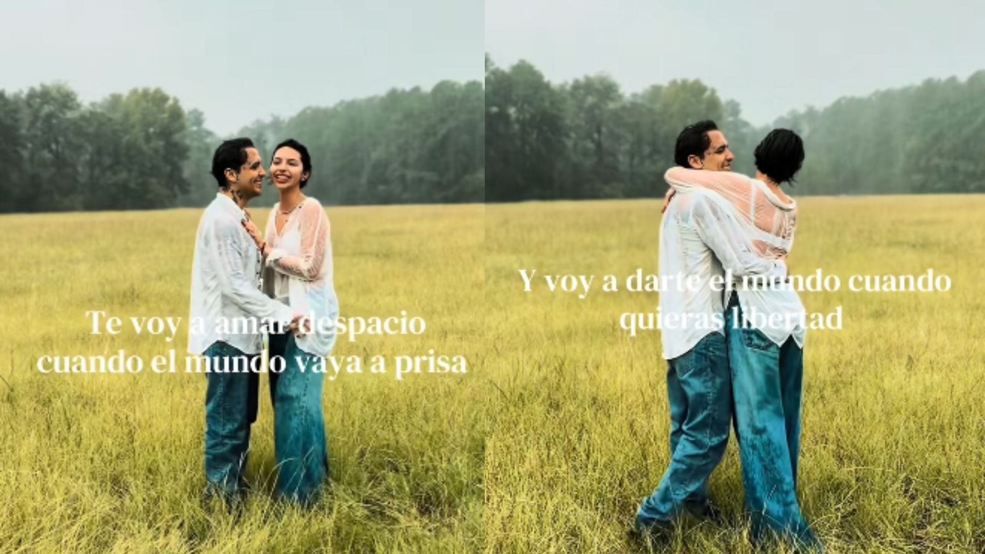 Christian Nodal estrena su tema más romántico y dedica la letra a Ángela Aguilar, mientras una portada con anillos de boda y compromiso alimenta los rumores de una próxima boda. (@nodal)