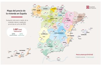 Mapa del precio de la